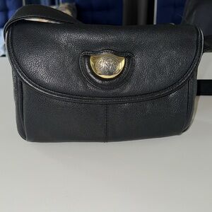 VINTAGE BH SMITH BLACK LEATHER PURSE SHOULDER STRAP CLASSIC
